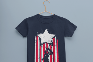 Captain America Web Series Half Sleeves T-Shirt For Girls -KidsFashionVilla
