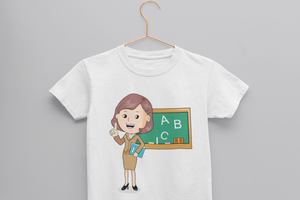 Future Teacher Half Sleeves T-Shirt for Boy-KidsFashionVilla