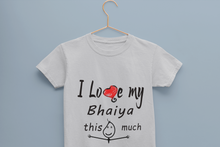 Load image into Gallery viewer, I Love My Bhaiya Half Sleeves T-Shirt for Boy-KidsFashionVilla
