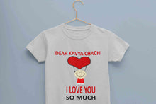 Load image into Gallery viewer, Custom Name I love My Chachi So Much Half Sleeves T-Shirt For Girls -KidsFashionVilla
