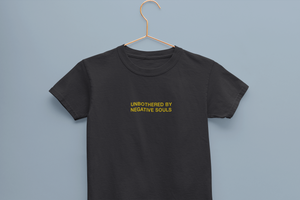 Negative Souls Minimals Half Sleeves T-Shirt For Girls -KidsFashionVilla