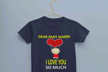 Load image into Gallery viewer, Custom Name I love My Mama So Much Half Sleeves T-Shirt for Boy-KidsFashionVilla

