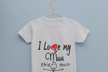 Load image into Gallery viewer, I Love My Masi Half Sleeves T-Shirt For Girls -KidsFashionVilla

