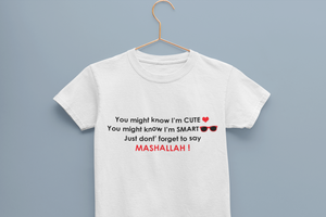 Mashallah Half Sleeves T-Shirt For Girls -KidsFashionVilla