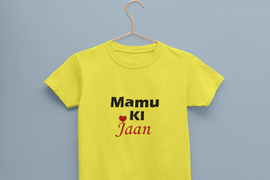 Mamu Ki Jaan Half Sleeves T-Shirt for Boy-KidsFashionVilla