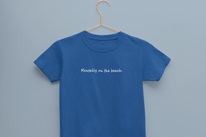 Mentally On The beach Minimals Half Sleeves T-Shirt for Boy-KidsFashionVilla