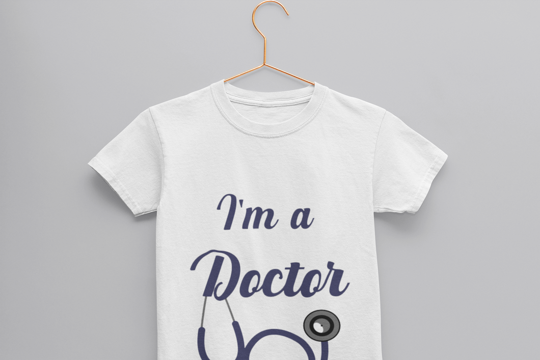 Future Doctor Half Sleeves T-Shirt For Girls -KidsFashionVilla