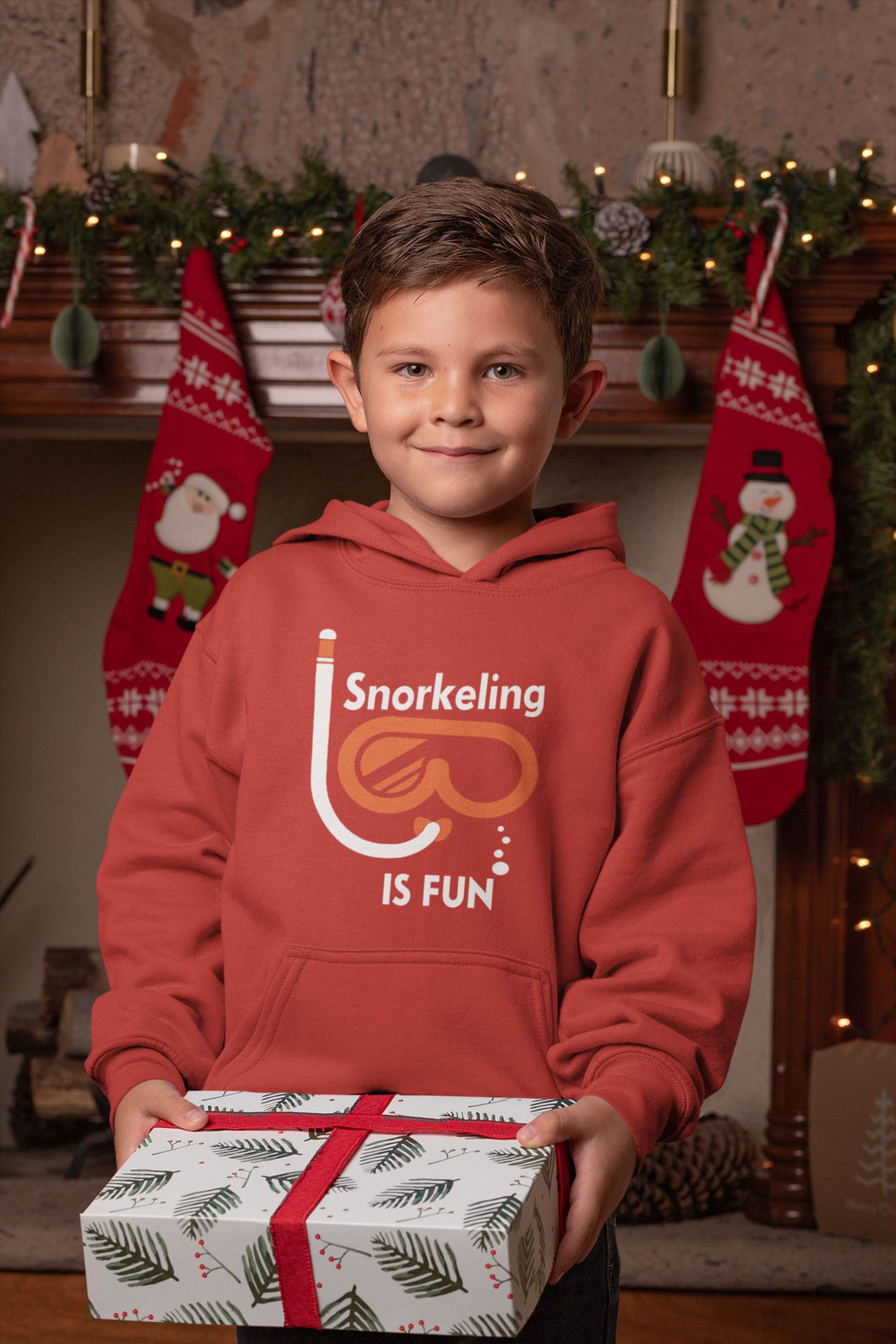 Snorkeling Is Fun Boy Hoodies-KidsFashionVilla