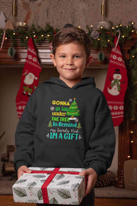 Gift Under Christmas Tree Boy Hoodies-KidsFashionVilla