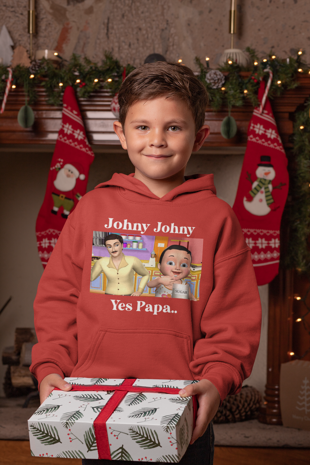 Johny Johny Yes Papa Poem Boy Hoodies-KidsFashionVilla