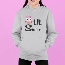 Load image into Gallery viewer, Owl Big Sister Lil Sister-Sister Kids Matching Hoodies -KidsFashionVilla
