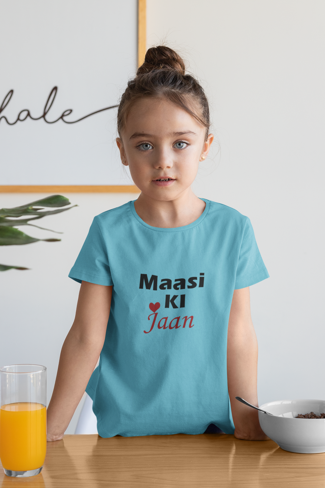 Maasi Ki Jaan Half Sleeves T-Shirt For Girls -KidsFashionVilla