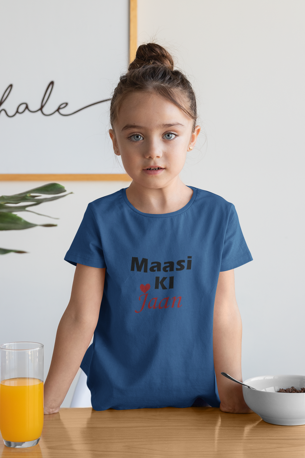 Maasi Ki Jaan Half Sleeves T-Shirt For Girls -KidsFashionVilla