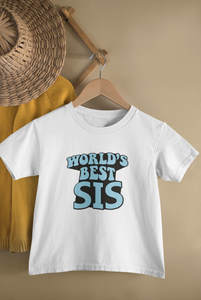 Worlds Best Brother Sister Matching Kid Half Sleeves T-Shirts -KidsFashionVilla