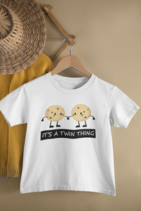 Its A Twin Thing Brothers Matching Kids Half Sleeves T-Shirts -KidsFashionVilla