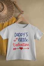 Load image into Gallery viewer, Sorry Boys Daddy Is My Valentine Half Sleeves T-Shirt For Girls -KidsFashionVilla
