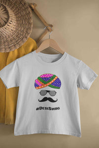 Desi Swag Navratri Half Sleeves T-Shirt for Boy-KidsFashionVilla