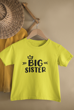 Load image into Gallery viewer, Big Sister Little Brother Matching Kid Half Sleeves T-Shirts -KidsFashionVilla
