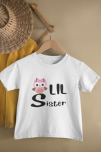 Load image into Gallery viewer, Owl Big Sister Lil Sister Matching Sister-Sister Kids Half Sleeves T-Shirts -KidsFashionVilla
