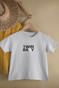 Twin Baby Brothers Matching Kids Half Sleeves T-Shirts -KidsFashionVilla