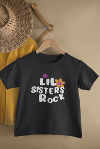 Sisters Rock Matching Sister-Sister Kids Half Sleeves T-Shirts -KidsFashionVilla