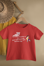 Load image into Gallery viewer, To Market To Market Poem Half Sleeves T-Shirt for Boy-KidsFashionVilla
