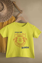 Load image into Gallery viewer, Custom Name IPL PBKS Punjab Super Kings Little Fan Half Sleeves T-Shirt for Boy-KidsFashionVilla
