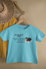 Load image into Gallery viewer, Baa Baa Black Sheep Poem Half Sleeves T-Shirt for Boy-KidsFashionVilla
