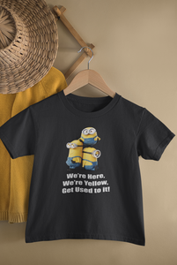 Cartoon Quotes Half Sleeves T-Shirt for Boy-KidsFashionVilla