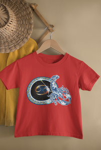 Cancer Zodiac Sign Half Sleeves T-Shirt for Boy-KidsFashionVilla