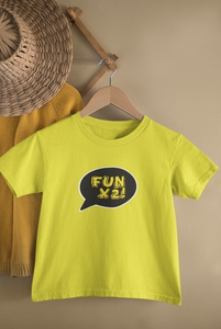 Fun X2 Twins Brothers Matching Kids Half Sleeves T-Shirts -KidsFashionVilla
