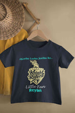 Load image into Gallery viewer, Custom Name IPL KKR Kolkata Knight Riders Korbo Lorbo Jeetbo Re Boy Half Sleeves T-Shirt for Boy-KidsFashionVilla
