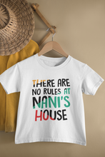 Load image into Gallery viewer, No Rules At Nanis House Matching Sister-Sister Kids Half Sleeves T-Shirts -KidsFashionVilla

