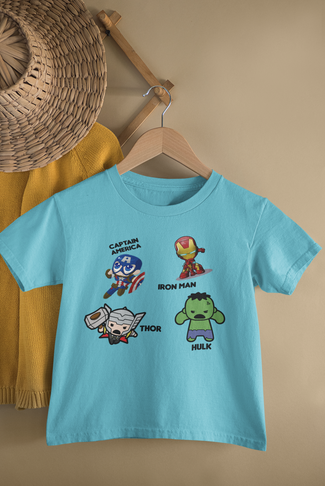 Super Heros Half Sleeves T-Shirt for Boy-KidsFashionVilla