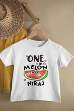 Load image into Gallery viewer, Custom Name Happy One Year First Birthday Half Sleeves T-Shirt for Boy-KidsFashionVilla
