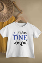 Load image into Gallery viewer, Custom Name First Birthday Half Sleeves T-Shirt for Boy-KidsFashionVilla
