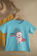 Load image into Gallery viewer, Custom Name Daddys Little Man Turns One First Birthday Half Sleeves T-Shirt for Boy-KidsFashionVilla
