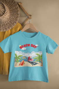 Beach Day Half Sleeves T-Shirt for Boy-KidsFashionVilla