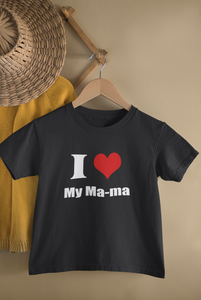 I Love My Mama Bhanji Family Relation Matching T-Shirt- KidsFashionVilla