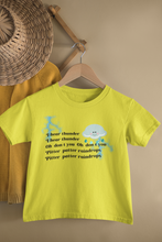 Load image into Gallery viewer, I Hear Thunder Poem Half Sleeves T-Shirt For Girls -KidsFashionVilla
