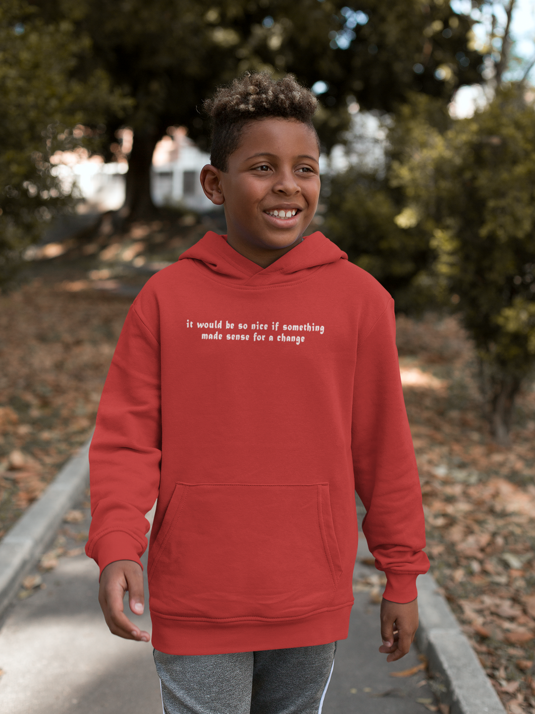 It Would Be So Nice Minimal Boy Hoodies-KidsFashionVilla