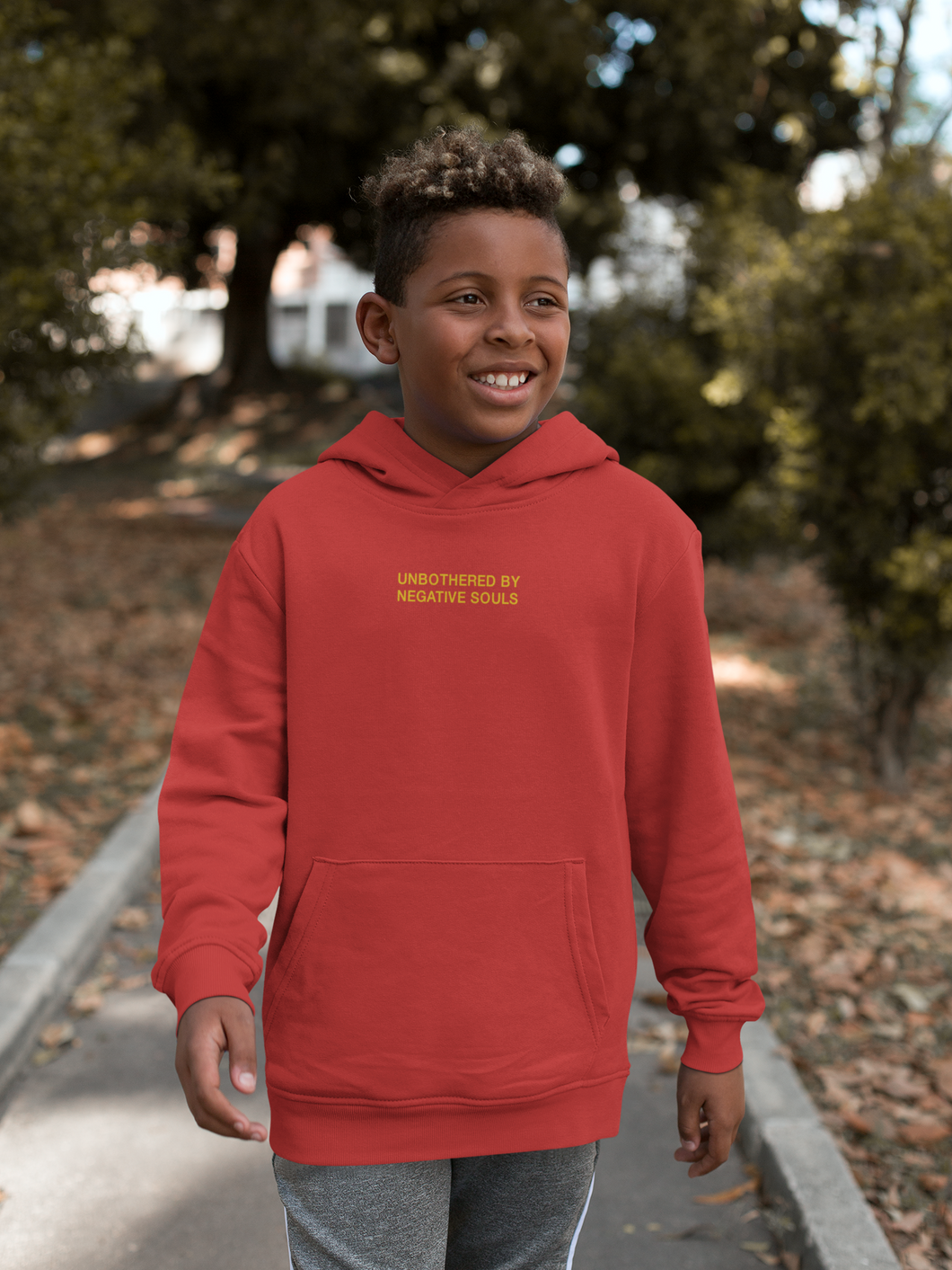 Negative Souls Minimal Boy Hoodies-KidsFashionVilla