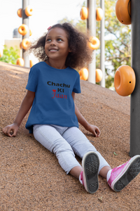 Chachu Ki Jaan Half Sleeves T-Shirt For Girls -KidsFashionVilla