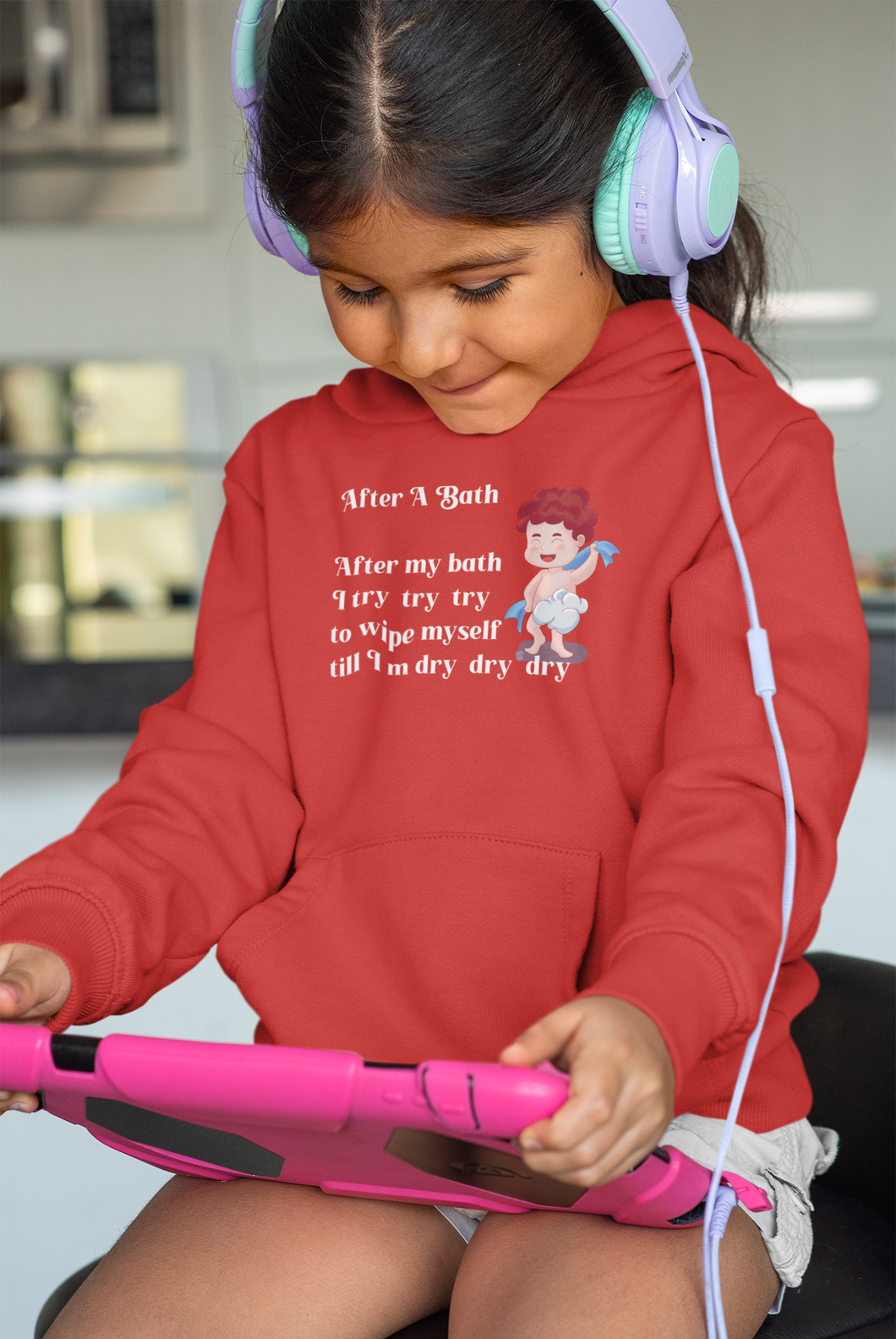 After A Bath Poem Girl Hoodies-KidsFashionVilla