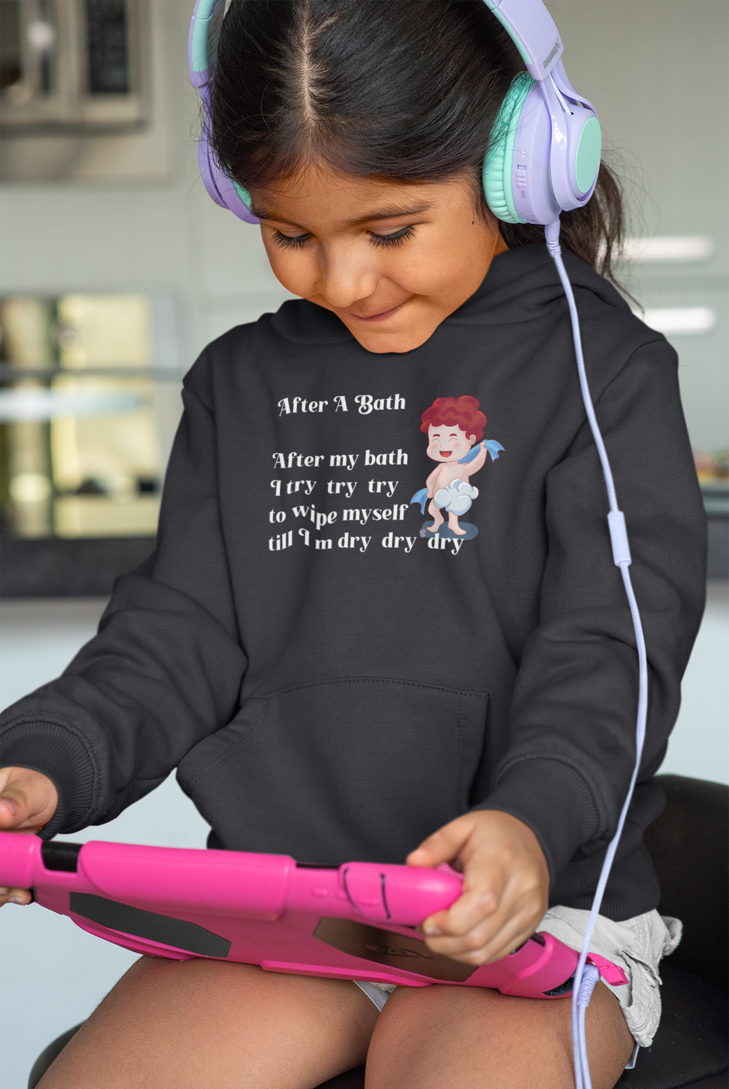 After A Bath Poem Girl Hoodies-KidsFashionVilla