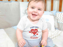 Load image into Gallery viewer, Sorry Girls Mom Is My Valentine Rompers for Baby Boy- KidsFashionVilla
