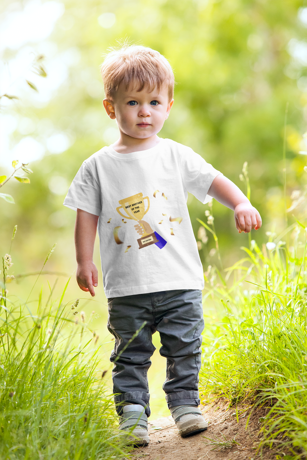 Best Brother Of The Year Half Sleeves T-Shirt for Boy-KidsFashionVilla