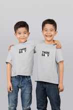 Load image into Gallery viewer, Twin Baby Brothers Matching Kids Half Sleeves T-Shirts -KidsFashionVilla
