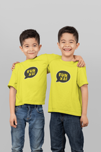 Load image into Gallery viewer, Fun X2 Twins Brothers Matching Kids Half Sleeves T-Shirts -KidsFashionVilla
