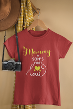 Load image into Gallery viewer, Mommy Sons First Love Mother And Son Red Matching T-Shirt- KidsFashionVilla
